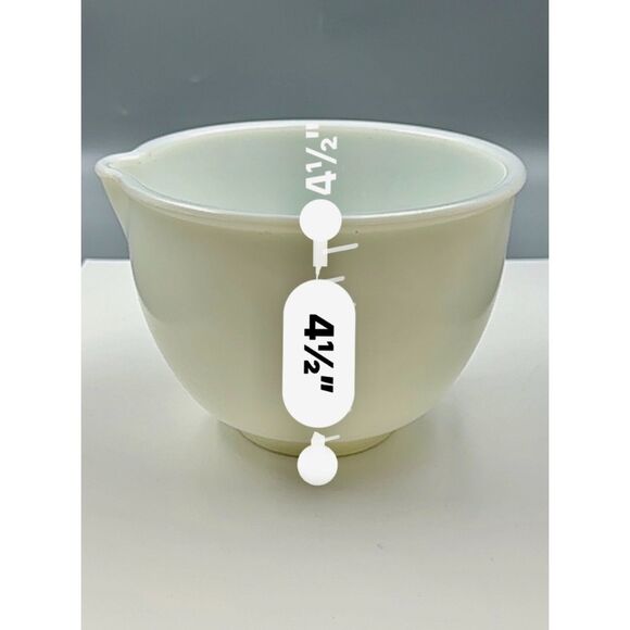 Vintage Fire King Milk Glass Mixing Bowl - Picture 6 of 7